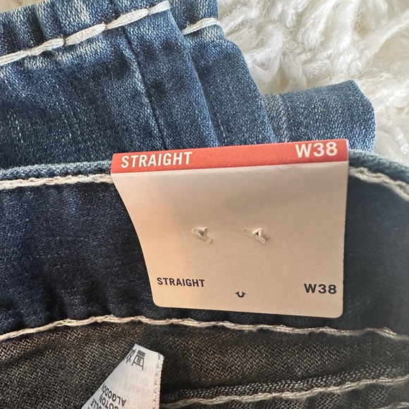 NWT! True Religion Men’s Straight Flap Super T Jeans - Picture 5 of 6